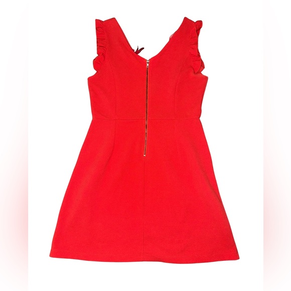 Red Camel Bright Red Ruffle Dress - Picture 2 of 4